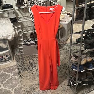 Calvin Klein Orange Capri Romper